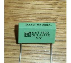 Kondensator 0,033 uF 1000 V MKT 1822